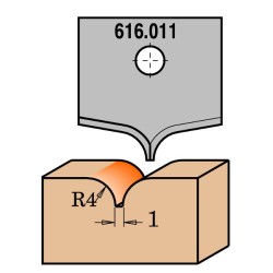 ПРОФИЛЬНЫЙ НОЖ ДЛЯ MDF RH ФРЕЗА 616.200