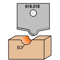 PROFILED KNIFE FOR MDF RH ROUTER BIT 616.200