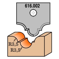 ROUTER CUTTER BODY S-12 FOR INSERT KNIVES