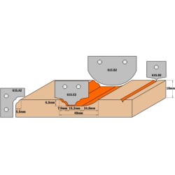 HW KNIFE PAIR PROFILE A4 30X25X2