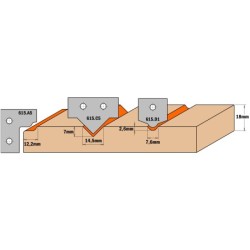 HW KNIFE PAIR PROFILE A3 30X25X2