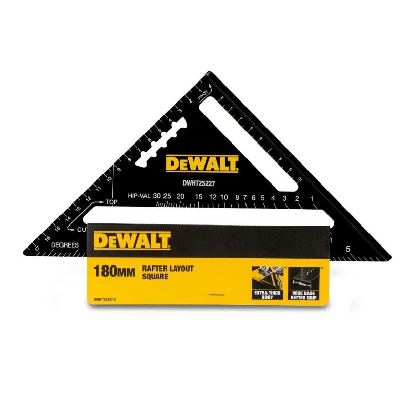 Triangle Ruler DeWalt 180mm