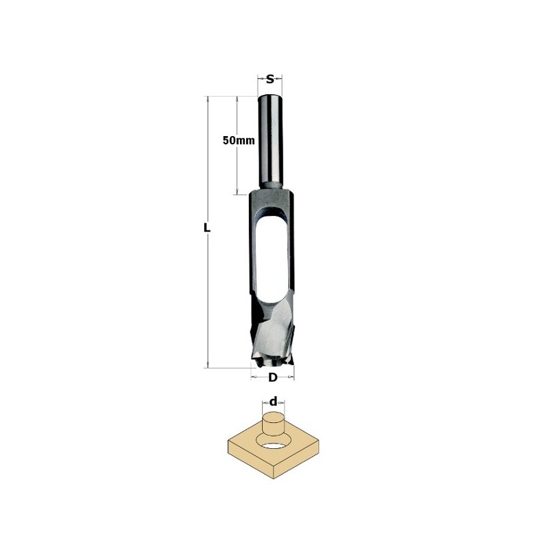 SP PLUG CUTTER D-16X140 S-13X50 DEŠINĖS PUSĖS