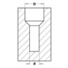REGULIUOJAMAS ŽINGSNIŲ GRĘŽTUVAS SU COUNTERSINK HW Z2 S-10 D-4.5-16 RH