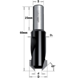KAMPINIS TCT HW Z2 S-10x25 D-4.5-16 LT-60 DEŠINĖS PUSĖS