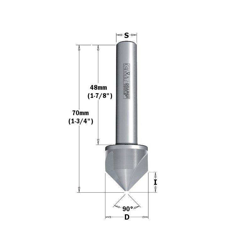 COUNTERSINK HWM Z3 S-10 D-19.5X9X70 DEŠINĖ