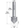 COUNTERSINK HWM Z3 S-10 D-19.5X9X70 DEŠINĖ