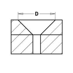 COUNTERSINK HWM Z3 S-10 D-19.5X9X70 DEŠINĖ