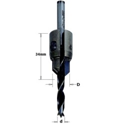 ADJUSTABLE COUNTERSINK HW FOR DRILL D-3-7 RH