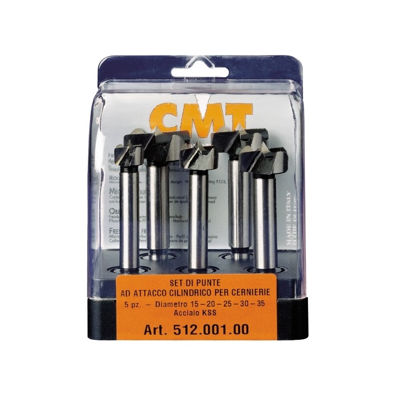 5-PCE BORING BIT SET SP S-10 D-15-20-25-30-35 L-90 RH