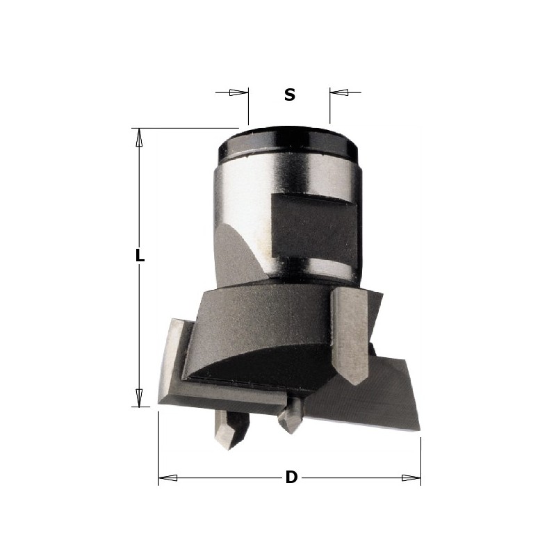 BORING BIT HW INTERCHANG. D-24X30 S-M12X1 LH