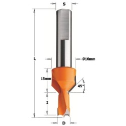 DOWEL DRILL W-COUNT.SINK D-8X20X70 S-10X25 RH