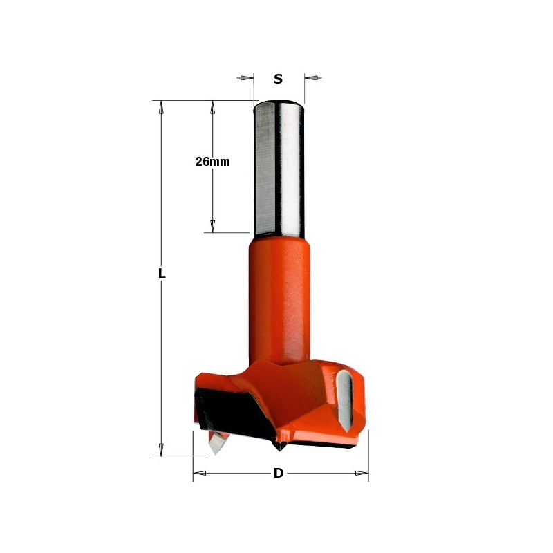 XTREME HINGE BORING BIT HW S-10x26 D-25X70 RH