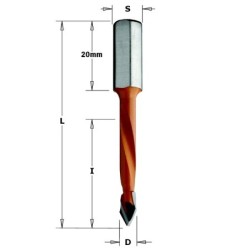 THROUGH HOLE DOWEL DR. HW D- 8X43X70 S- 8X20 RH