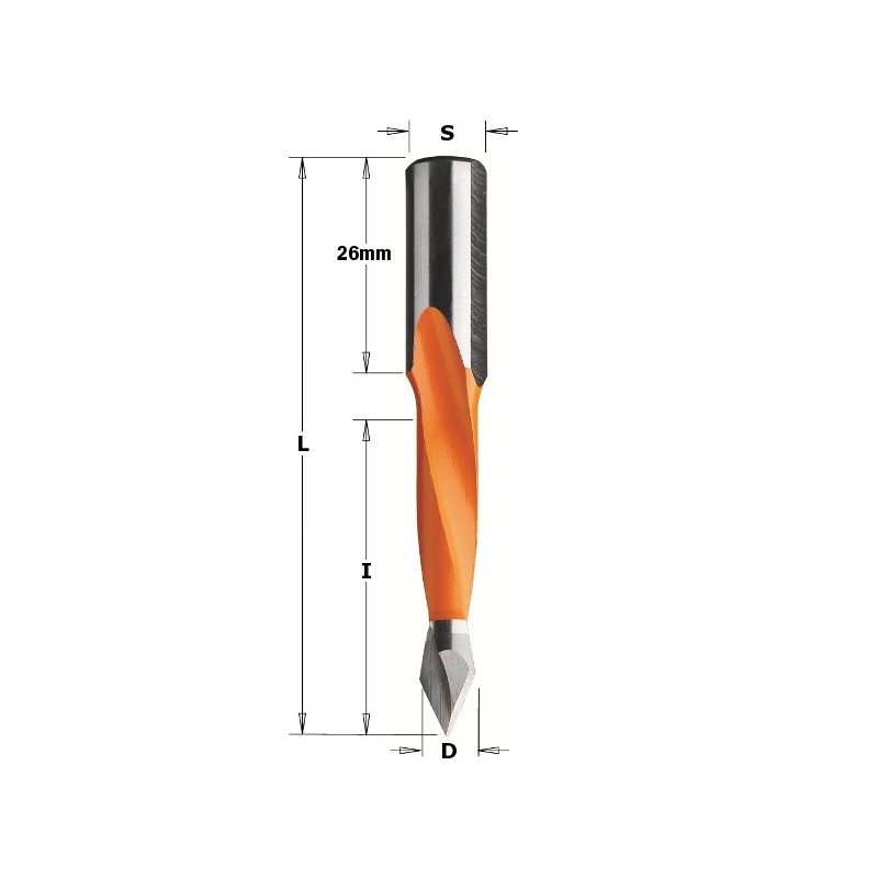 THROUGH HOLE DOWEL DR. HW D- 8X44X77 S-10X26 RH