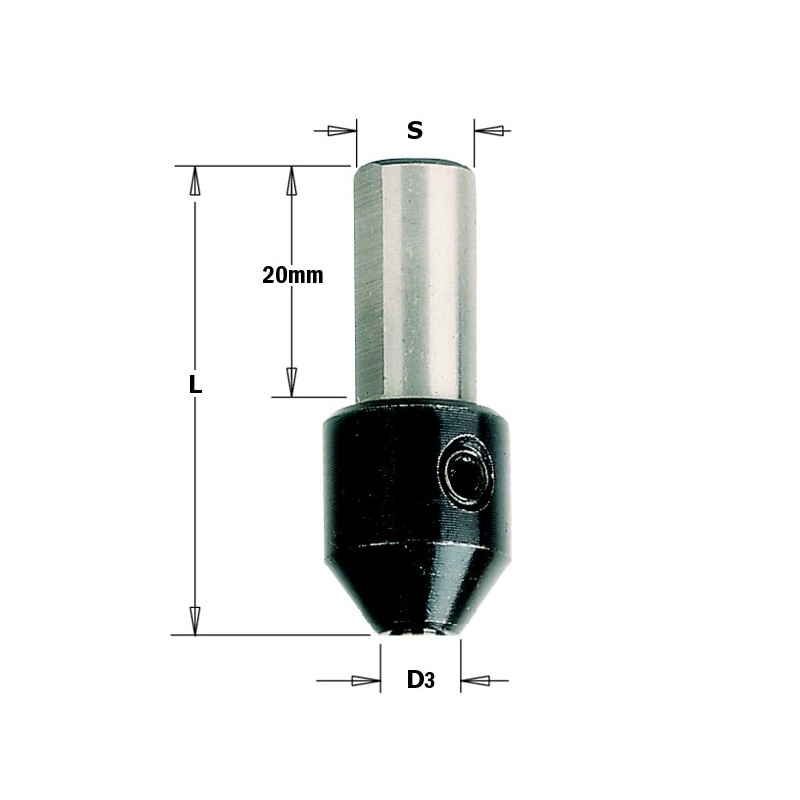 CHUCKFOR TWIST DRILL d-3,5 S-10X20 L-38