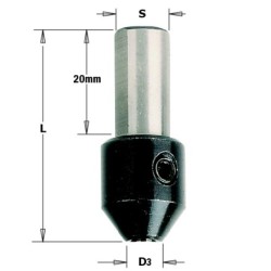 CHUCKAS SU SUKIMO GRĘŽTUVU d-5 S-10X20 L-38