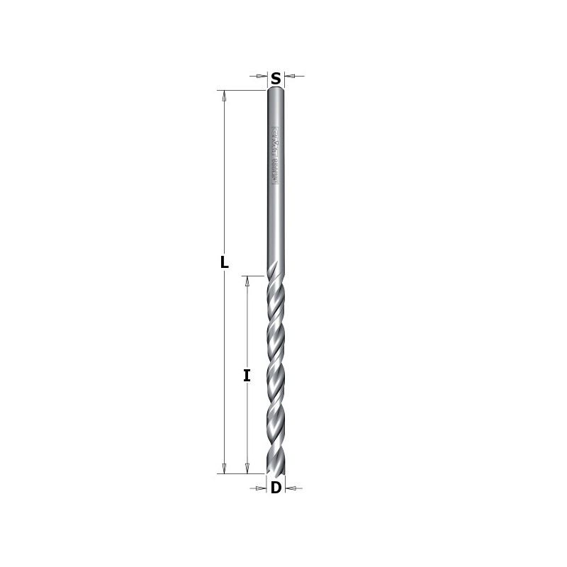 SPIRAL BIT D-5X28X60 LH HM INT