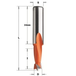 DOWEL DRILL HW D- 7X18X57,5 S-10X34 LH