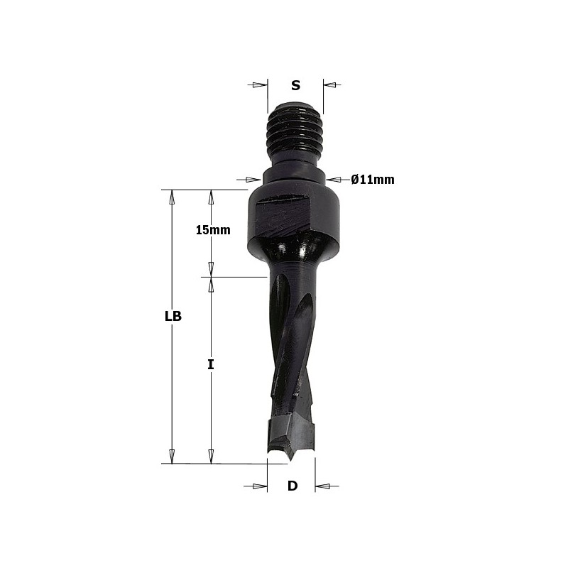 DOWEL DRILL HW D-10X30 S-M10-11 RH