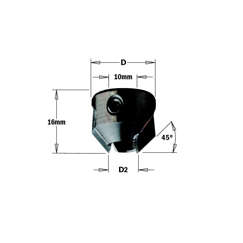 LOOSE COUNTERSINK HW Z2 D-20 d-5-10 RH