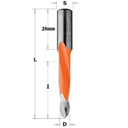 HW DOWEL DRILL FOR THROUGH HOLES S-10X26 D-7X35X70 RH