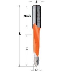 HW DOWEL DRILL FOR THROUGH HOLES S-10X26 D-10X35X70 RH

This translates to:
HW - Hardwood
DOWEL DRILL - A drill bit specifically