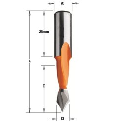 THROUGH HOLE DOWEL DRILL HW D-10 X27X57,5 LH