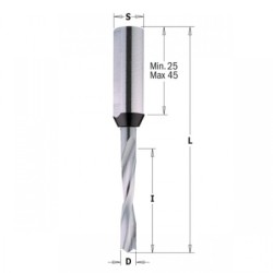 DOWEL DRILL SOLID HW S-10 D-6,35X30X70 LH