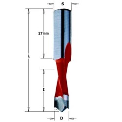 DOWEL DRILL HW SMG D- 5 X27X57,5 S-10X27 LH