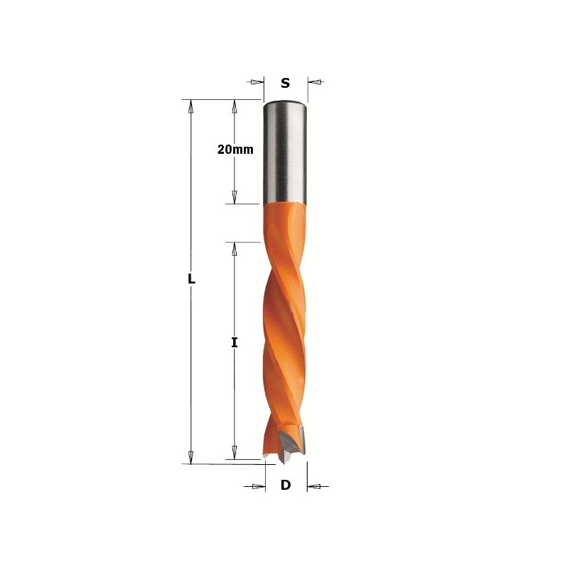 DOWEL DRILL HW S-8X20 D- 5,55X40X67 LH