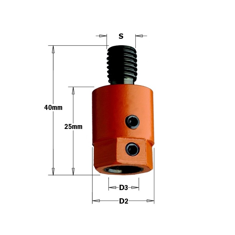 ADAPTOR S-M10 D-8 RH