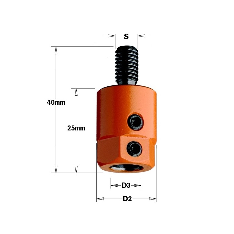 ADAPTOR S-M8 D-10 K.