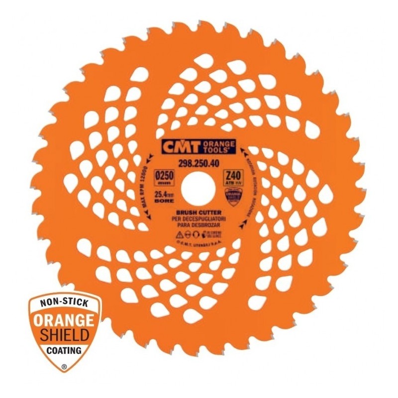 SAW BLADE FOR BUSHCUTTER HW 250x2.0-1.4x25.4+20 Z40 8ATB