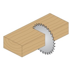 CROSSCUT SAW BLADE FOR PORTABLE MACHINES 225X2.8X30 Z-48 15 ATB