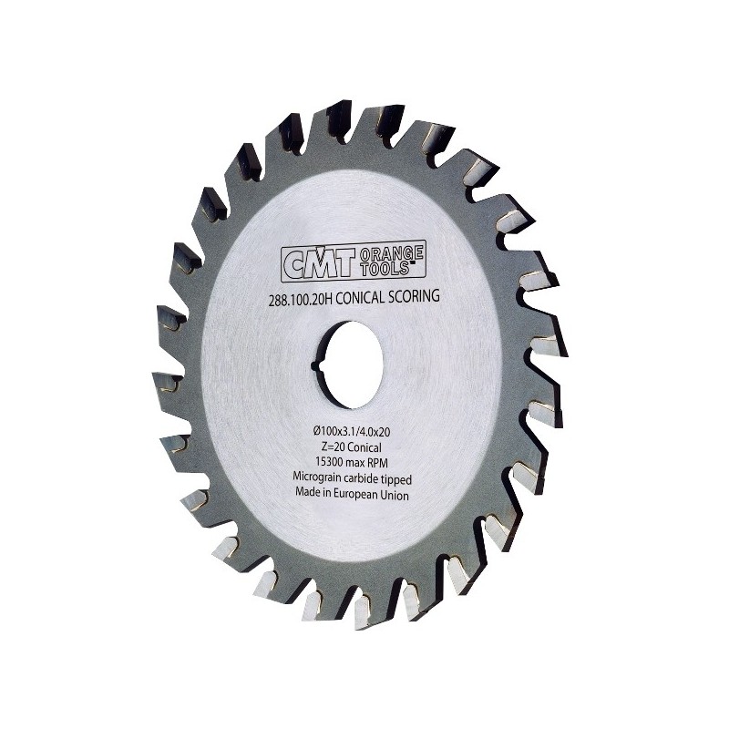 CONICAL SCORING SAW BLADE 100X3.1-4X20 Z20