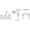 KONUSINIS ĮVERTINIMO PEILIS HW 200x4,3-5,5-3,2x45 Z36 CO+FTG