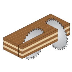 FINE FINISHING SAW BLADE 300X3.2X35 Z96 15ATB