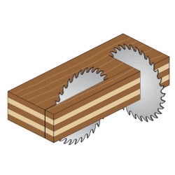 Hieno viimeistelysaha terä 300X3.2X35 Z96 15ATB