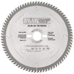 FINE FINISHING SAW BLADE 250X3.2X30 Z80 15ATB