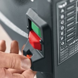 MAFELL ERIKA 85 stumdomasis stalinis pjūklas – 85 mm pjovimo aukštis ir mobilus tikslumas