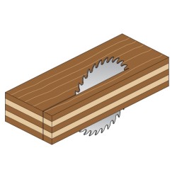 SAW BLADE HW 350X3.5-2.5X30 Z54 15ATB CHROME