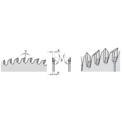 FINE CUT OFF SAW BLADE 220X3.2X30 Z-64 40ATB