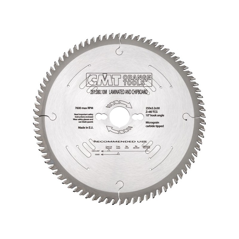 Laminato-šalčio pjūklo ašmenys 350X3.5X30 Z108 10HWG