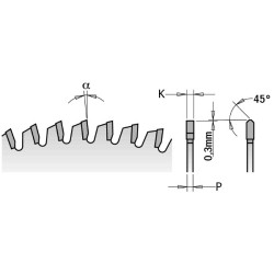 LAMINATE-CHIPBOARD SAW BLADE 350X3.5X30 Z108 10HWG