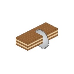 LAMINATE-CHIPBOARD SAW BLADE 350X3.5X30 Z108 10HWG