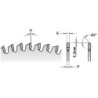 TRAPEZIO DANTYTAS PJOVIMO DISKAS 160X2.2-1.6X20 4 Z40 HWG