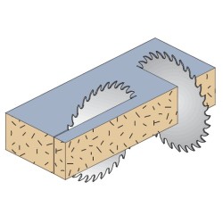 TRAPEZOIDALINIS DANTYTAS PJAUNAMOJI DISKAS HW 165X2.2-1.6X20 Z56 TCG -3NEG