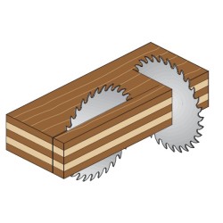 TRAPEZ.TOOTH SAW BLADE HW 160X2.2-1.6X20 Z56 TCG -3NEG