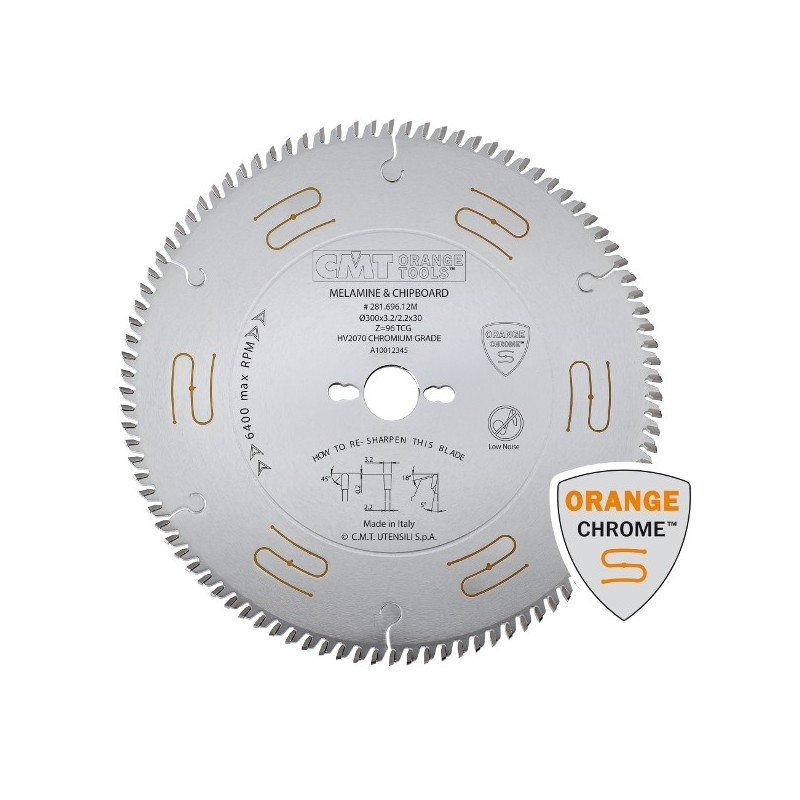 SAW BLADE HW 350x3.5-2.5x30 Z84 10TCG CHROME